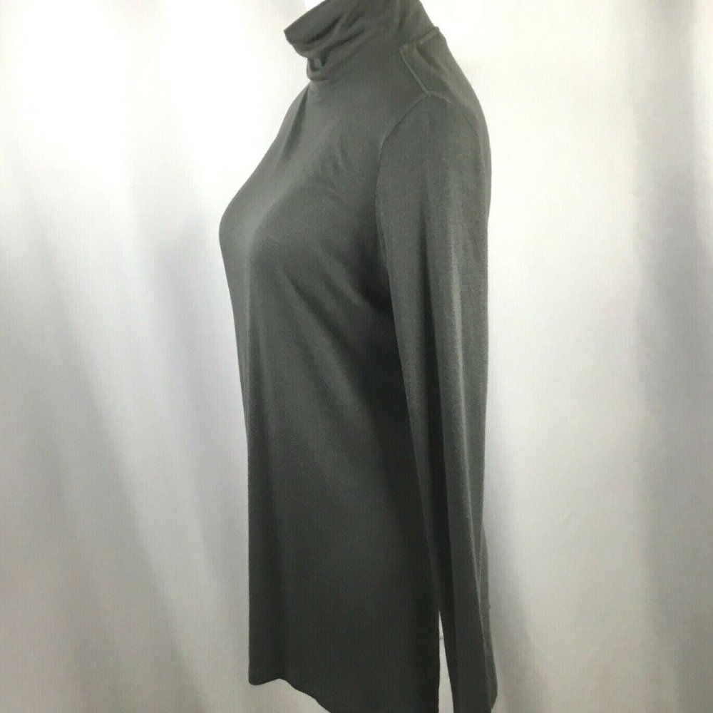Athleta Threadlight Turtleneck Tunic Women's Size XS Lightweight Knit Olive - Picture 4 of 9